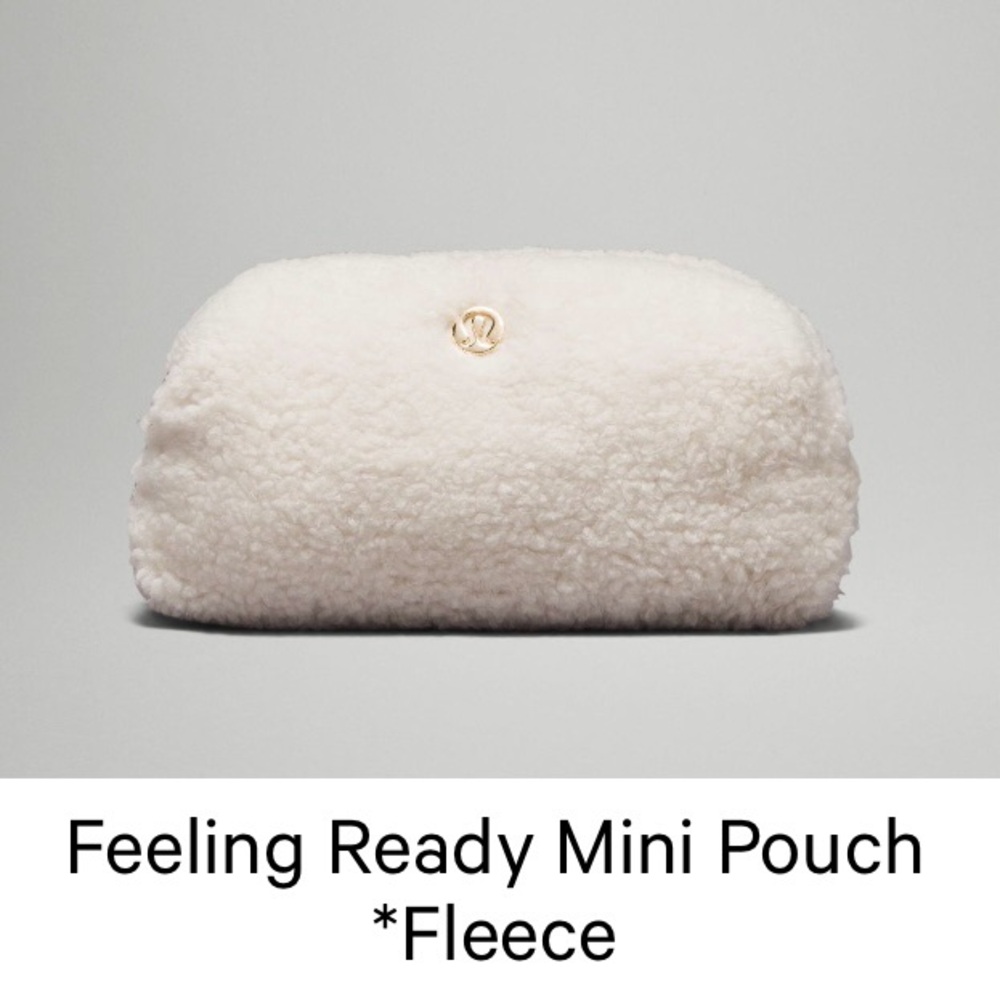 lululemon athletica Cream Fleece Mini Pouch